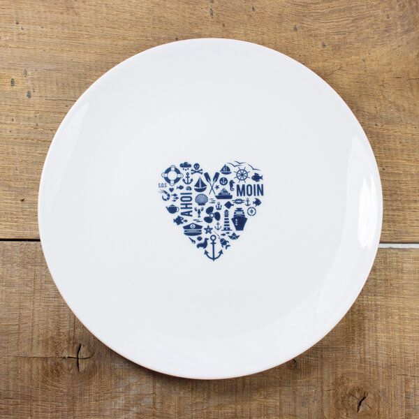 Bow & Hummingbird Porzellanteller Nordisch by Heart von Bow & Hummingbird