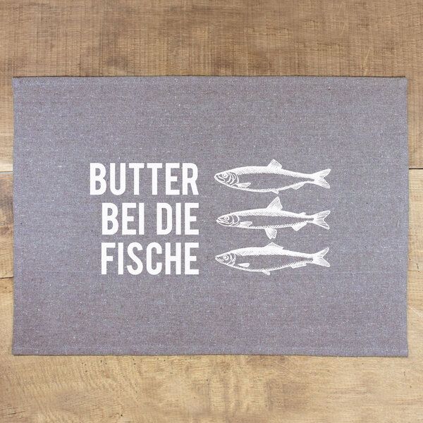 Bow & Hummingbird Tischset Butter bei die Fische von Bow & Hummingbird
