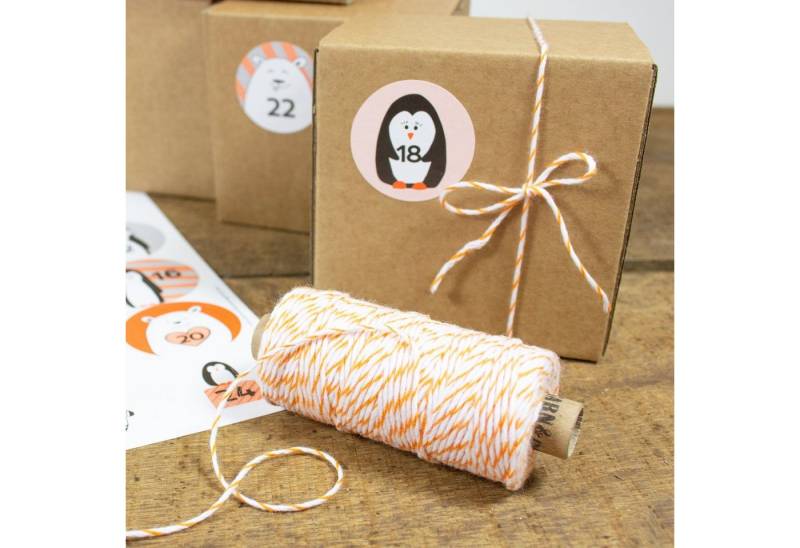 Bow & Hummingbird befüllbarer Adventskalender Adventskalender Set mit Boxen "Frostige Freunde", DIY von Bow & Hummingbird