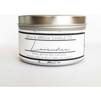 20 G Natürliche Sojakerze Lavendel Duft | Blechkerze Lavendelkerze Sojakerzen von BowAndArrowCandleCo