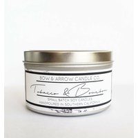 20 G Sojakerze Tabak & Bourbon Duft | Blechkerze Sojakerzen Maskuliner von BowAndArrowCandleCo