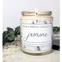 Natürliche Sojakerze Jasmin Duftkerze | 7 G Glaskerze Kerze Floraler Duft Umweltfreundliche Geschenkidee Natürliche Sojakerze Jasmin Duftkerze | 7 G Glaskerze Kerze Floraler Duft Umweltfreundliche Geschenkidee von BowAndArrowCandleCo