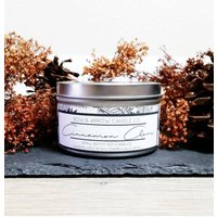 Zimt Vanille Duft 20 G Natürliche Sojakerze| Blechkerze | Nelke Sojakerze Herbstkerze Geschenk von BowAndArrowCandleCo