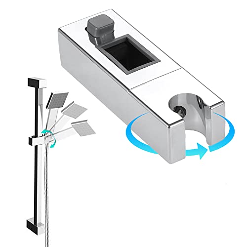 BOWAREPRO Duschkopf-Gleiter-Halterung für 18mm×30mm rechteckige Schieberstange, verstellbar, Badezimmer, Handbrause, Sprühkopf, Wandhalterung, feste Halterung von bowarepro