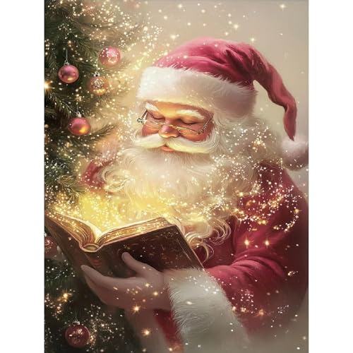Bowetile Diamond Painting Weihnachtsmann Erwachsene, Weihnachten Weihnachtsmann Diamant Painting Bilder für Erwachsene Anfänger, 5D DIY Diamond Art Craft für Home Wand Decor 30x40cm Bowetile Diamond Painting Weihnachtsmann Erwachsene, Weihnachten Weihnachtsmann Diamant Painting Bilder für Erwachsene Anfänger, 5D DIY Diamond Art Craft für Home Wand Decor 30x40cm von Bowetile