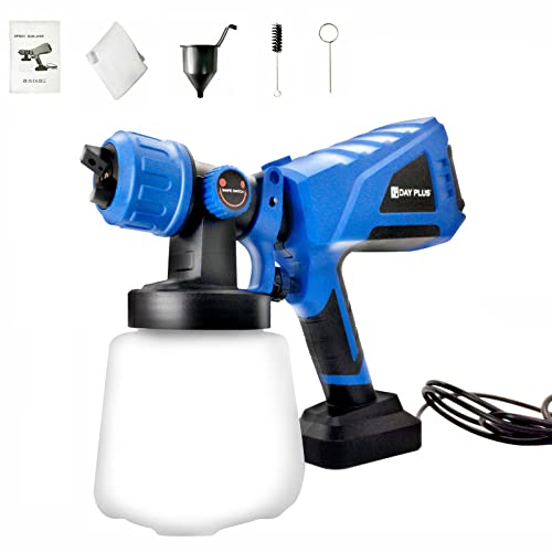 550W Elektro Lackierpistole Farbspritzpistole mit 1000ml Tank, 2m Kabel, max. 1000 ml/min, 3 Sprühmuster, 1,8mm Kupferdüse, Verstellbarer Durchflussknopf, mit Zubehör von Bowose