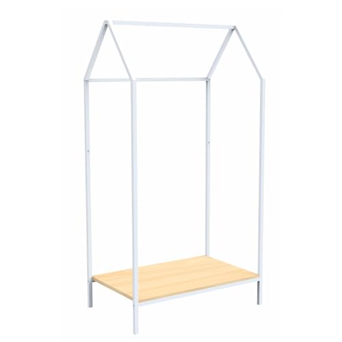 Box and beyond - Kleiderständer für Kinder - 80 x 50 x 150 cm - weiß/natur - Kompakter und praktischer Kleiderschrank für Kinderzimmer Box and beyond - Kleiderständer für Kinder - 80 x 50 x 150 cm - weiß/natur - Kompakter und praktischer Kleiderschrank für Kinderzimmer von Box and Beyond