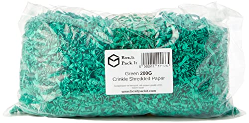 Box.it.pack.it Geschreddertes Crinkle-Zack-Kraftpapier, Grün, 200 g Box.it.pack.it Geschreddertes Crinkle-Zack-Kraftpapier, Grün, 200 g von Box.it.pack.it