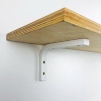 6 "x4" Weiße Regalhalterungen Für Schwebende Regale Holzträgerhalterungsset Moderne Wandregalhalterungen von BoxWoodStore