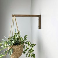 Lange Holz Pflanzenaufhänger Halterung Für Wand | Moderner Makramee Pflanzenhaken Übertopf von BoxWoodStore