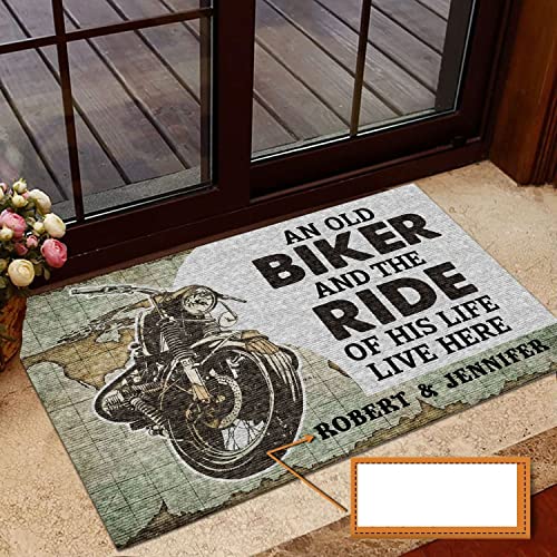Boxbit fußmatte innen außen fussmatte Coole Fußmatte mit individuellem Namen. Nennen Sie einen Alten Biker und die Fahrt seines Lebens lebt Hier deko Wohnzimmer Zimmer deko Boxbit fußmatte innen außen fussmatte Coole Fußmatte mit individuellem Namen. Nennen Sie einen Alten Biker und die Fahrt seines Lebens lebt Hier deko Wohnzimmer Zimmer deko von Boxbit