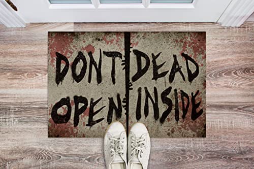 Boxbit fußmatte innen außen fussmatte Don't Dead Open Inside Halloween Meeting Geschenk-Fußmatte deko Wohnzimmer Zimmer deko Boxbit fußmatte innen außen fussmatte Don't Dead Open Inside Halloween Meeting Geschenk-Fußmatte deko Wohnzimmer Zimmer deko von Boxbit