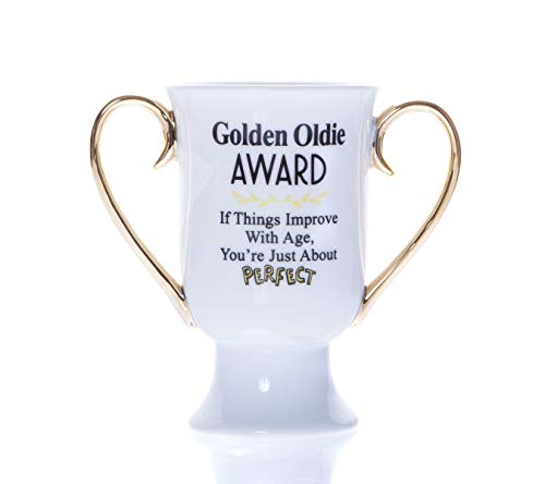 Boxer Gifts Golden Oldie Novelty Trophy Mug | Funny Old Age Birthday Gift for Colleagues | Great Secret Santa for Old People | Ceramic von Boxer Gifts