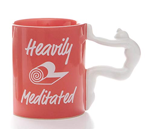 Boxer Gifts Heavily Meditated Novelty Yoga Mug | Funny Christmas Birthday Mother's Day Gift for Her von Boxer Gifts