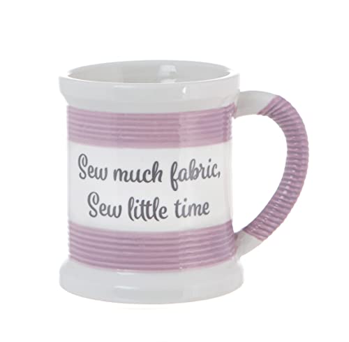 Boxer Gifts Sew Much Tasse aus Stoff, realistische Fadendetails, lustiges Geschenk für Sie von Boxer Gifts