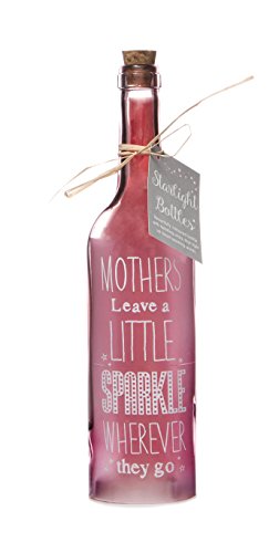 Stralight Bottles Starlight Bottle-Mothers, Glas, Hellrosa, 6.70 x 6.70 x 29.50 cm von Boxer Gifts