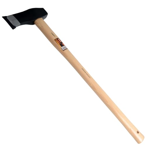 Boxer® Spaltaxt 800 mm | Axtkopf 2,5 kg aus Kohlenstoffstahl | Axtstiel aus amerikanischem Hickoryholz | Keilform zum Holzspalten | Gesamtgewicht 3,0 kg von Boxer
