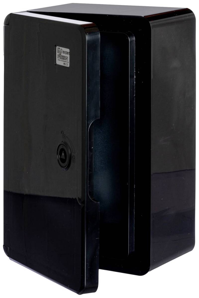 Boxexpert Wandschrank Gehäuse Installationsgehäuse Fleet Schwarz 300x200x130mm B-Ware von Boxexpert