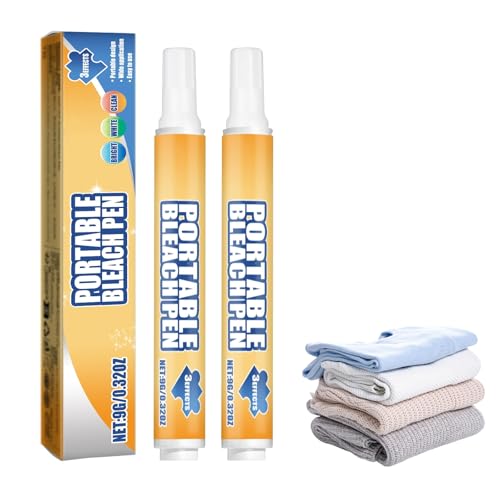 Boxiatil Tragbare Kleidung Fleckentfernung Stift Reinigung, Fleckenentferner-Stift für Kleidung, Fleckenstift, Mehrzweck-Dekontaminationsstift, effektiv, 2 Stück von Boxiatil