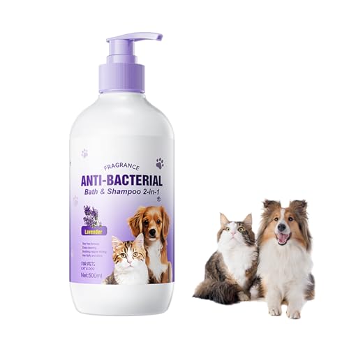 2in1 Shampoo & Conditioner - Praktisches Hundeshampoo und Conditioner in einem -Vegan & Tierversuchsfrei | Sanfte Formel für Welpen, Mit Lavender (500ml) von Boxiatil