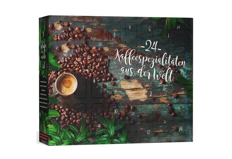 Boxiland Adventskalender 2025 Kaffee mit gemahlenen Bohnen 24 köstliche Kaffee-Sorten von Boxiland