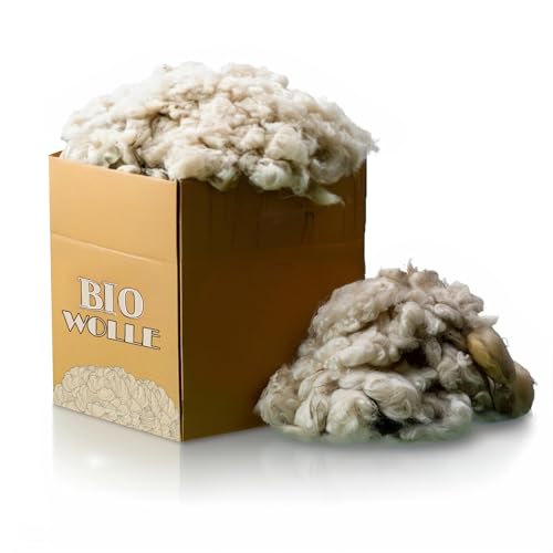 Schafwolle - Natur Dünger und Schneckenschutz für Bio Garten - Schafwolle Dünger gegen Schnecken - Pflanzenschutz und Schneckenabwehr - Schafwolle unbehandelt - 2 Kg Schafwolle - Natur Dünger und Schneckenschutz für Bio Garten - Schafwolle Dünger gegen Schnecken - Pflanzenschutz und Schneckenabwehr - Schafwolle unbehandelt - 2 Kg von Boxolutions