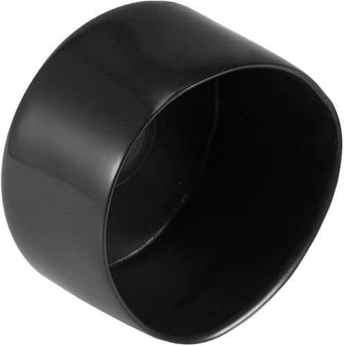 Boxonly Gummi-Endkappen, 50 mm, ID, Vinyl, rund, schwarz, 4 Stück von Boxonly
