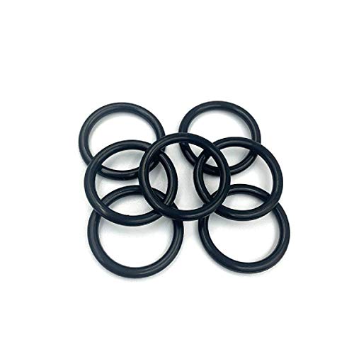 Boxonly 50 Stück Nitrilkautschuk O-Ring 10mm Außendurchmesser 8mm x 1mm Breite Dichtungsring Metrisch Schwarz von Boxonly