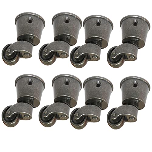 Boxonly 8PCS Lenkrollen Poliert Antik Cup Typ Rollen Massives Messing Hohe Tragfähigkeit Universal Möbel Rollen Für Möbel Anzüge Betten Sessel, Braun Boxonly 8PCS Lenkrollen Poliert Antik Cup Typ Rollen Massives Messing Hohe Tragfähigkeit Universal Möbel Rollen Für Möbel Anzüge Betten Sessel, Braun von Boxonly