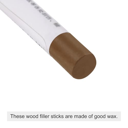Boxonly Holzwachspachtel, Möbelreparatur, Wachsmalstifte für Kratzer, Risse und Löcher auf Laminat, Boden, Tisch, Schrank und Tür, Sattelbraun, 1 Stück von Boxonly