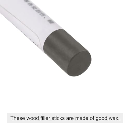 Boxonly Holzwachspachtel, Möbelreparatur, Wachsmalstifte für Kratzer, Risse und Löcher auf Laminat, Boden, Tisch, Schrank und Tür, bräunliches Grau, 1 Stück von Boxonly