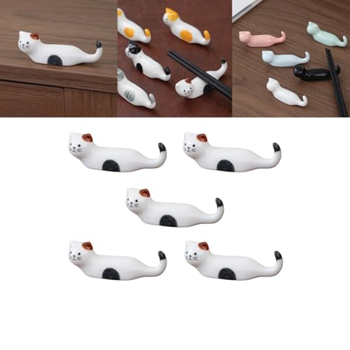 Boxonly Keramik-Essstäbchenhalter mit braunem Katzen-Design, langlebiges und bezauberndes Design, ideal für Esstischdekoration oder Büro, Mehrzweck-Halter für Essstäbchen, Stifte oder Pinsel, 7,5 cm x Boxonly Keramik-Essstäbchenhalter mit braunem Katzen-Design, langlebiges und bezauberndes Design, ideal für Esstischdekoration oder Büro, Mehrzweck-Halter für Essstäbchen, Stifte oder Pinsel, 7,5 cm x von Boxonly