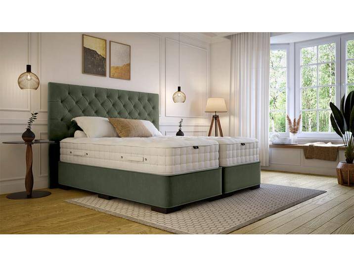 Boxspringbett Hamlet 180x220, Luxus Matratze von Boxspring Welt