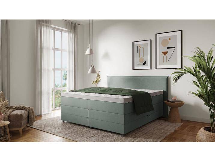 Boxspringbett Jim mit Bettkasten 200x200, alle Größen von Boxspring Welt