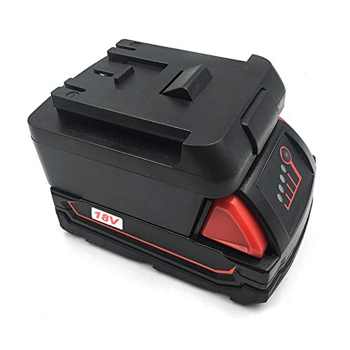 Adapter für Elektrowerkzeug für Milwaukee Li-Ion-Akku, 18 V, konvertiert in Bosch mit Ladung von Boxwizard