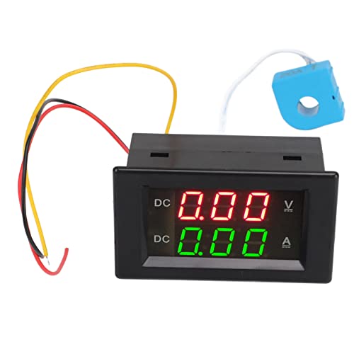 Boxwizard Digitaler Amperemeter Voltmeter Leistungsmesser Energiezähler 2 in 1 Volt Amperemeter 600V 20A Dual Digitalanzeige LED Amperemeter Voltmeter Messgerät für Auto Motorrad von Boxwizard