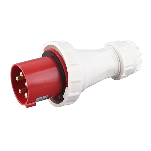 Boxwizard Industriesteckdose CEE-Luftfahrtstecker IP67 Wasserdicht 5PIN 63A 220-415V Rot Industriesteckdose Im Freien von Boxwizard