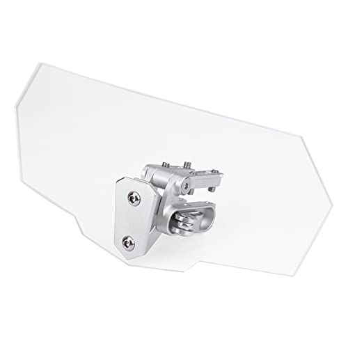 Boxwizard Motorrad Windabweiser Verstellbare Clip-on Windschutzscheibe Zubehör Windschild Windschutzscheibenverlängerung Erweiterung Spoiler Aufsatz die meisten Motorräder von Boxwizard
