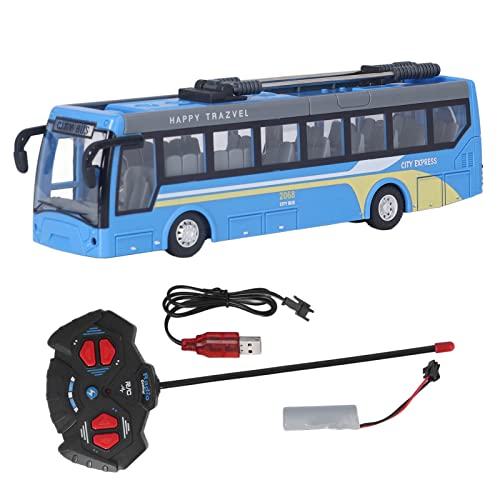 Boxwizard Rc-Bus Kinder, Ferngesteuerter Bus mit Hoher Simulation in Alle Richtungen, der Den Wiederaufladbaren RC-Schulbus Kinder Fährt(Blau) von Boxwizard