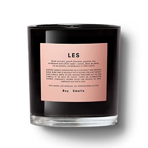 Les Boy Smells Candle | 50 Stunden lange Brenndauer | Kokos- und Bienenwachs-Mischung | Luxus-Duftkerzen für Zuhause (241 g) von Boy Smells