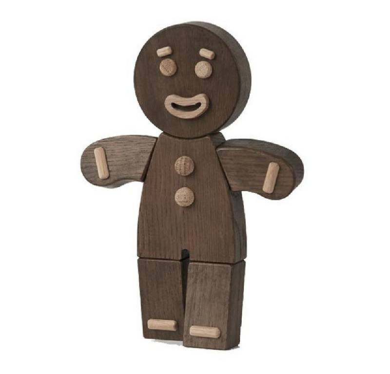 Boyhood Dekofigur Dekofigur Gingerbread Man Lebkuchenmann Eiche geräuchert (19cm) von Boyhood