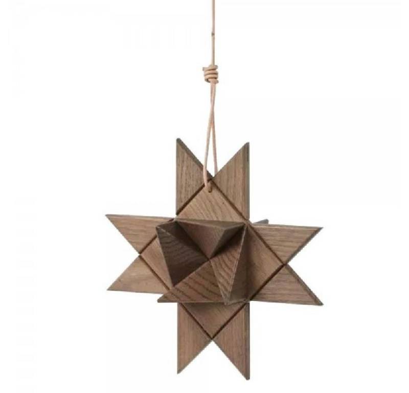 Boyhood Dekofigur Dekorationsobjekt Fröbel Stern Eichenholz geräuchert (22cm) von Boyhood