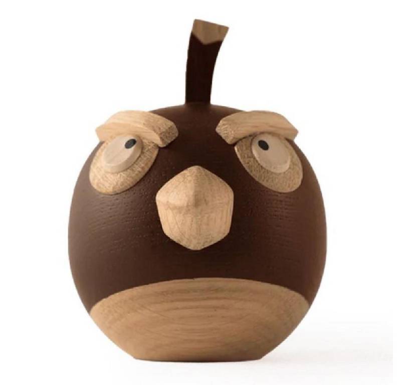 Boyhood Skulptur boyhood Holzskulptur Angry Birds x Bomb Small Eichenholz (9cm) von Boyhood