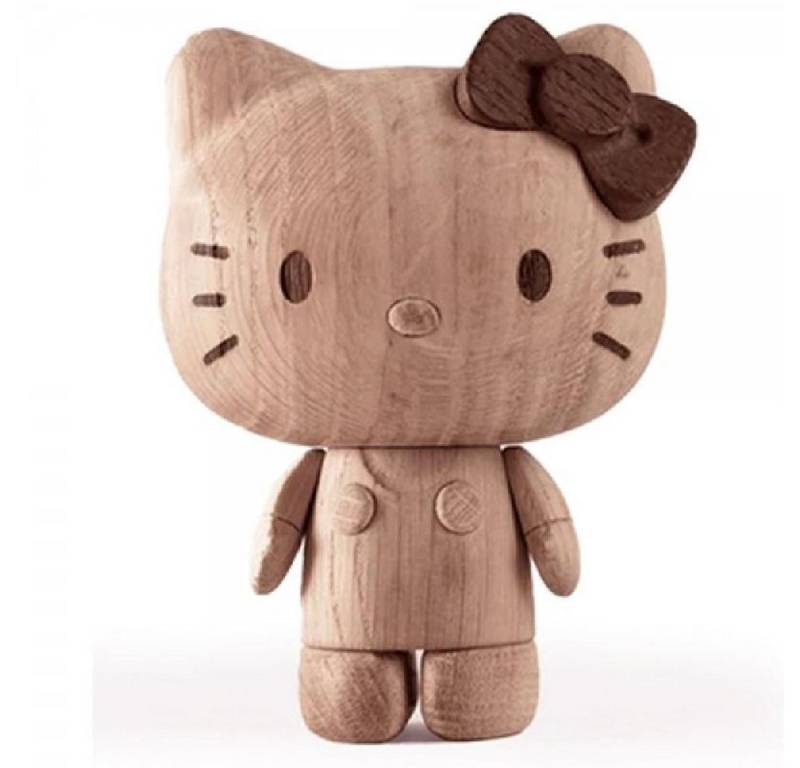 Boyhood Skulptur boyhood Holzskulptur Hello Kitty Oak (22cm) von Boyhood