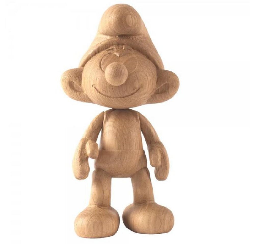 Boyhood Skulptur boyhood Holzskulptur Smurf Schlumpf Eichenholz (24cm) von Boyhood