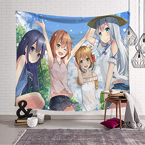 Boyouth Wandteppich, japanisches Anime-Mädchen, spielt in der Sonne, Muster, Digitaldruck, Wandteppich für Wohnzimmer, Schlafzimmer, Wohnheim, Dekoration, 200 x 150 cm von Boyouth