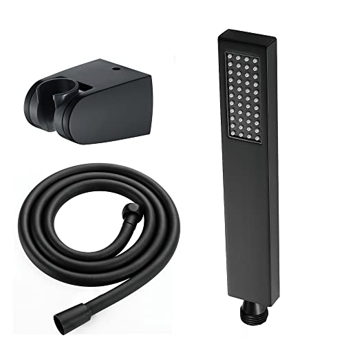 Boyuan Duschkopf Wandmontage Handbrause Messing Stabhandbrause Duschkopf Wassersparend Handheld Duschbrause mit 150cm PVC-Schlauch, ABS Base,Schwarz Boyuan Duschkopf Wandmontage Handbrause Messing Stabhandbrause Duschkopf Wassersparend Handheld Duschbrause mit 150cm PVC-Schlauch, ABS Base,Schwarz von Boyuan