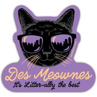 Des Meownes Litter-Ally The Best Sticker/Magnet von BozzPrints