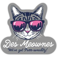 Des Meownes Sticker/Magnet von BozzPrints