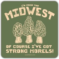 Midwest Morels Sticker/Magnet von BozzPrints